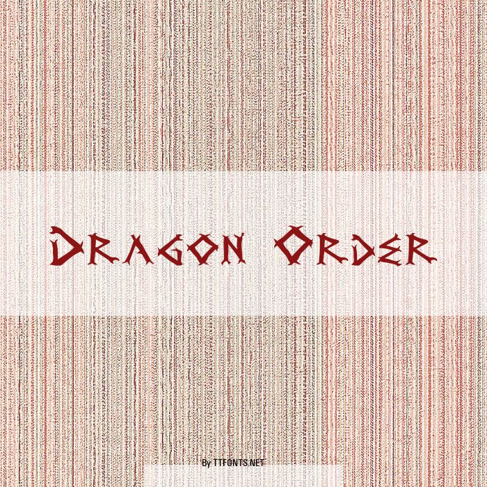 Dragon Order example